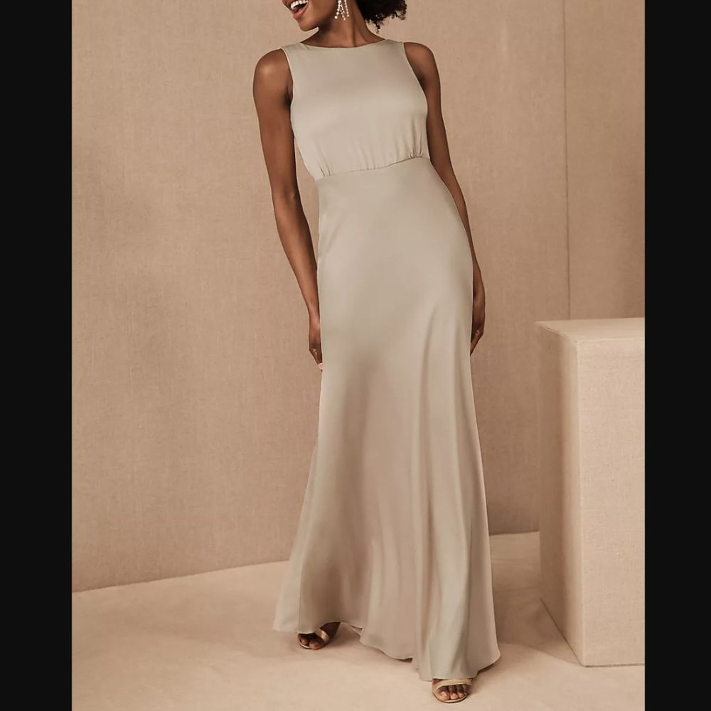 Beckett Satin Charmeuse Maxi Dress